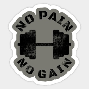 NO PAIN NO GAIN DUMBELL Sticker